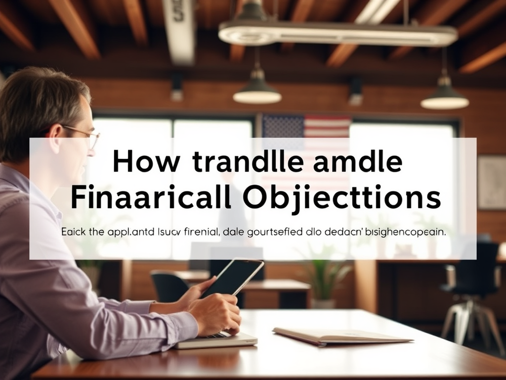 how to handle financial objections in network marketing